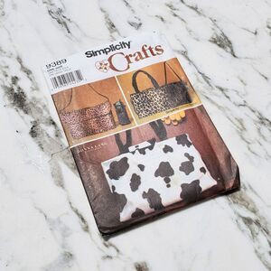 2000s Simplicity Sewing Pattern for Four Fur Bag Patterns